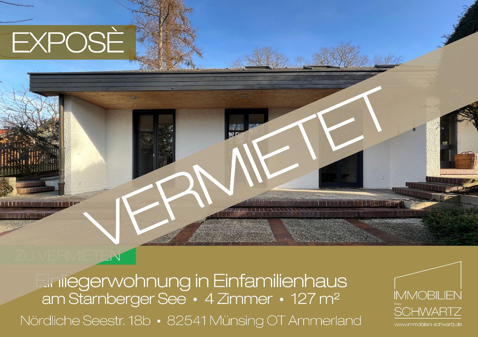 Einliegerwohnung in Einfamilienhaus am Starnberger See • 4 Zimmer • 127 m²